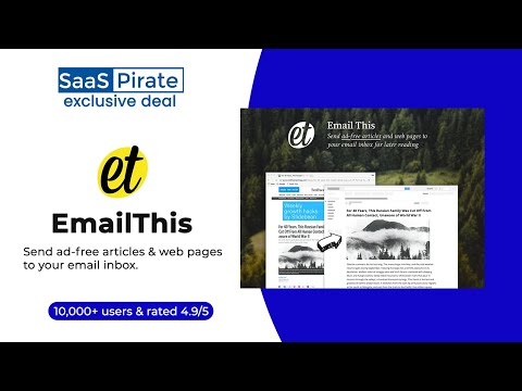 Introducing EmailThis Lifetime Deal - SaaSPirate Deal
