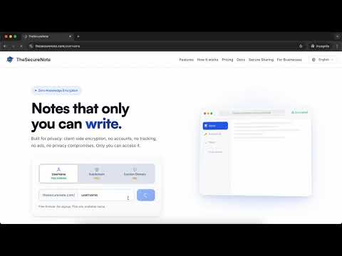 The Secure Note Lifetime Deal - Privacy-First Notebook
