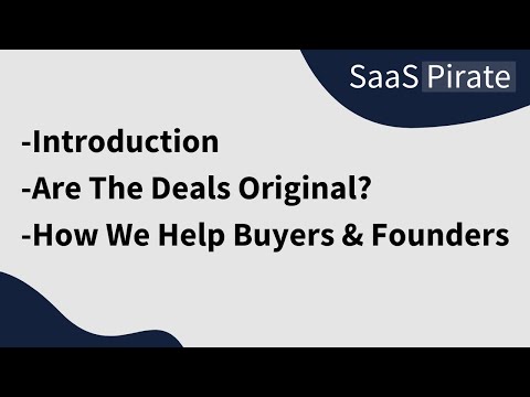 SaaSPirate Introduction - Affordable SaaS Lifetime Deals &amp; Discounts in 2022