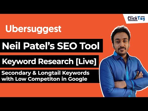 Neil Patel Ubersuggest Keyword Research Tool - Live Keyword Research Demo &amp; Steps in 2022