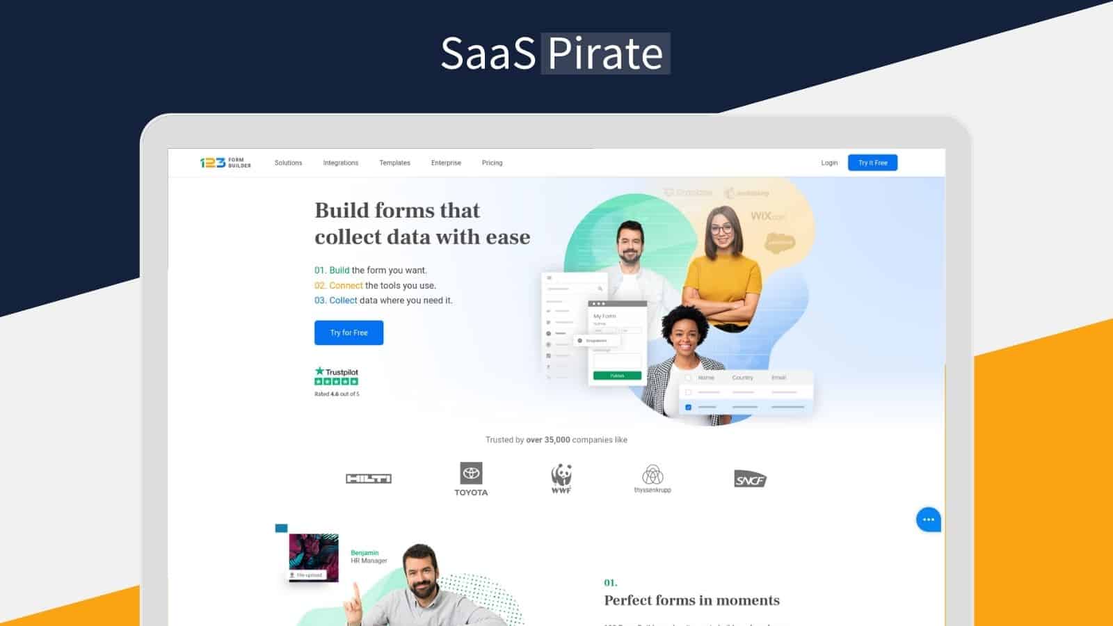 Create Online Forms with a simple DragandDrop tool.