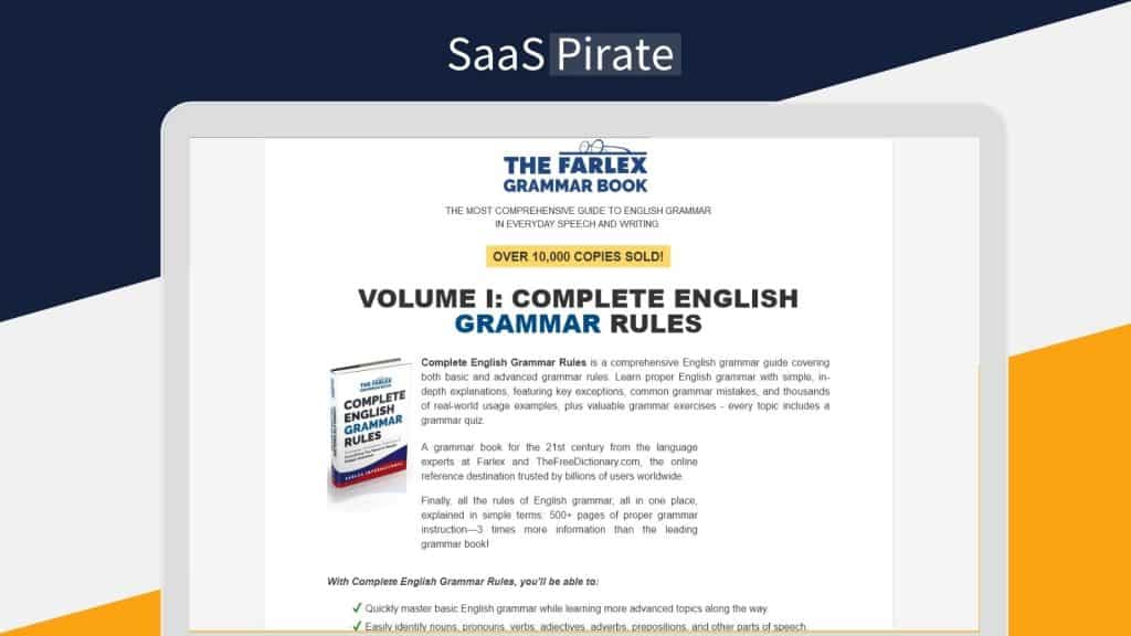 Farlex Grammar Book Lifetime Deal - English Grammar Guide