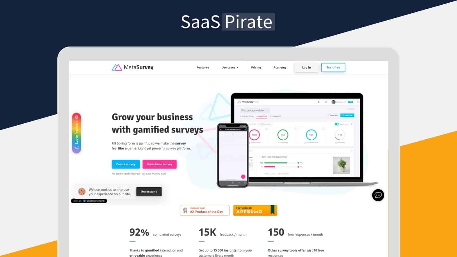 Metasurvey - «Tinder-Like» Surveys Lifetime Deal Appsumo: Boost Engagement