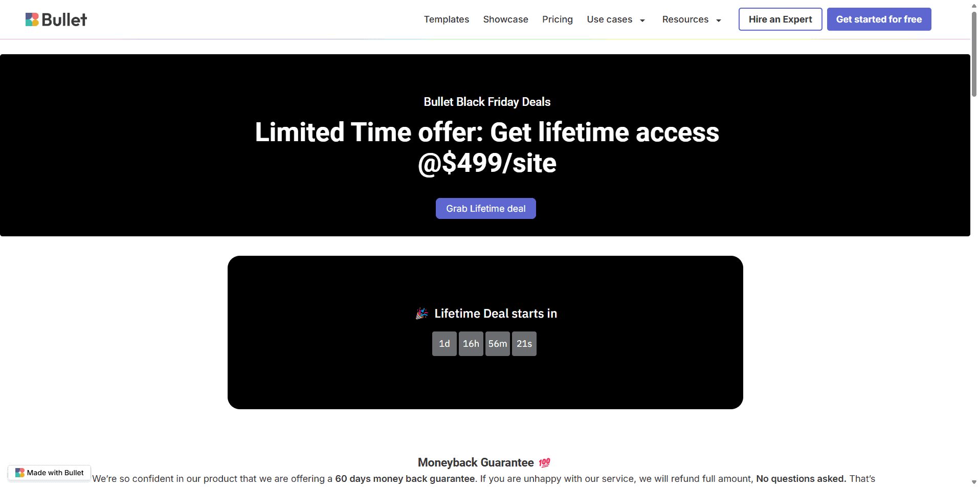 Bullet Notion Black Friday Deal
