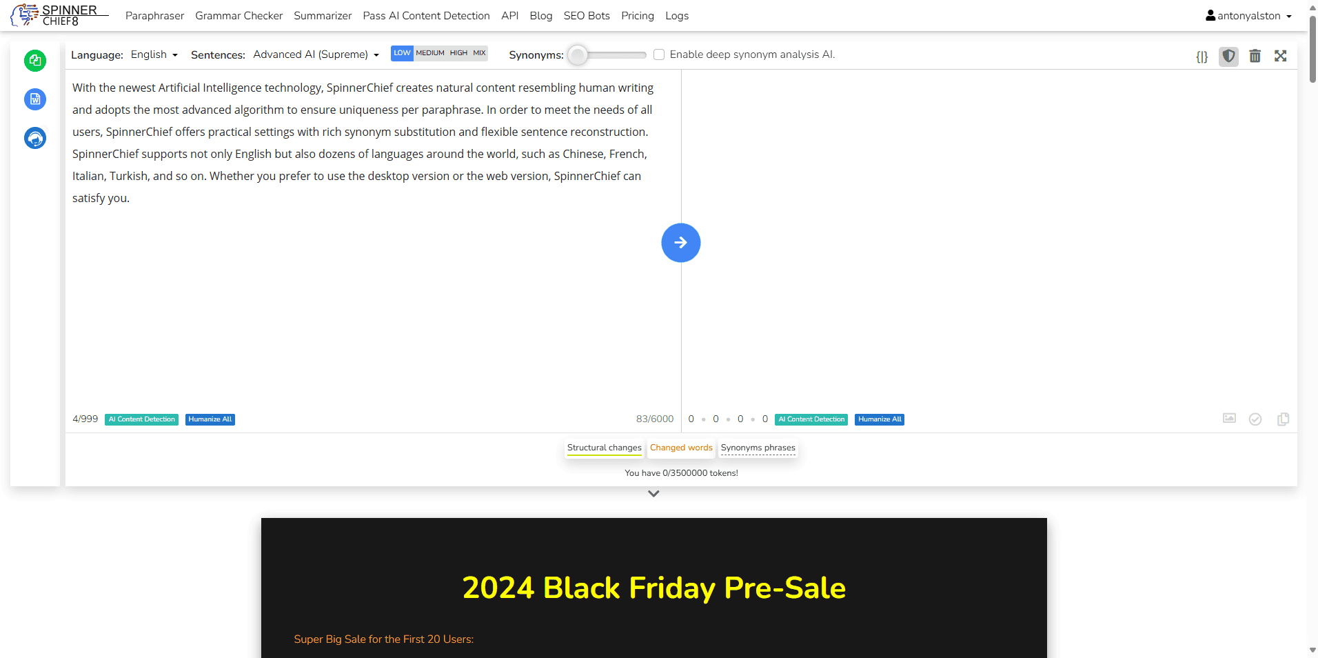 SpinnerChief Black Friday Deal