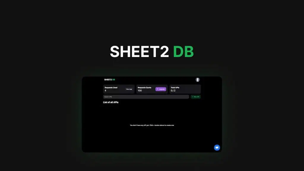 Sheet2Db Lifetime Deal