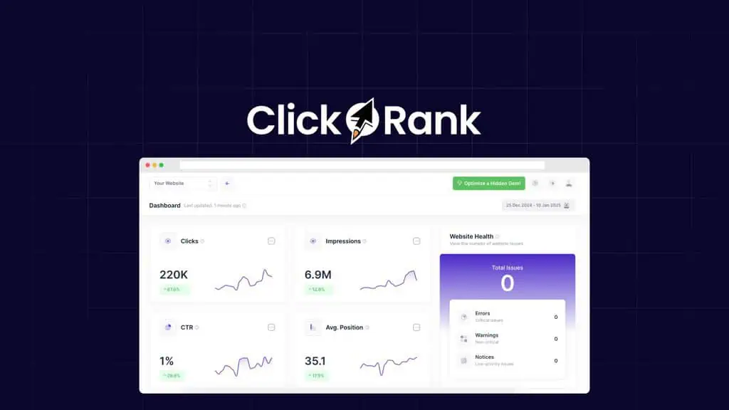 Clickrank Lifetime Deal