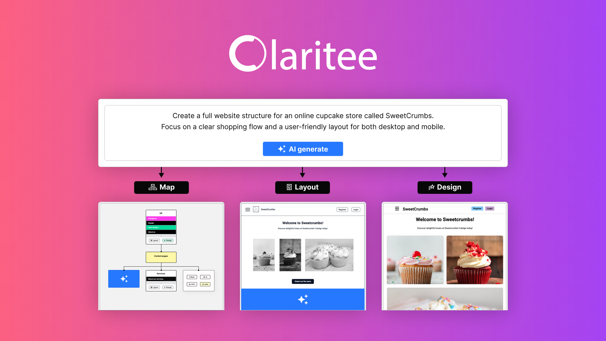 Claritee Lifetime Deal - Ai Wireframing Design Tool