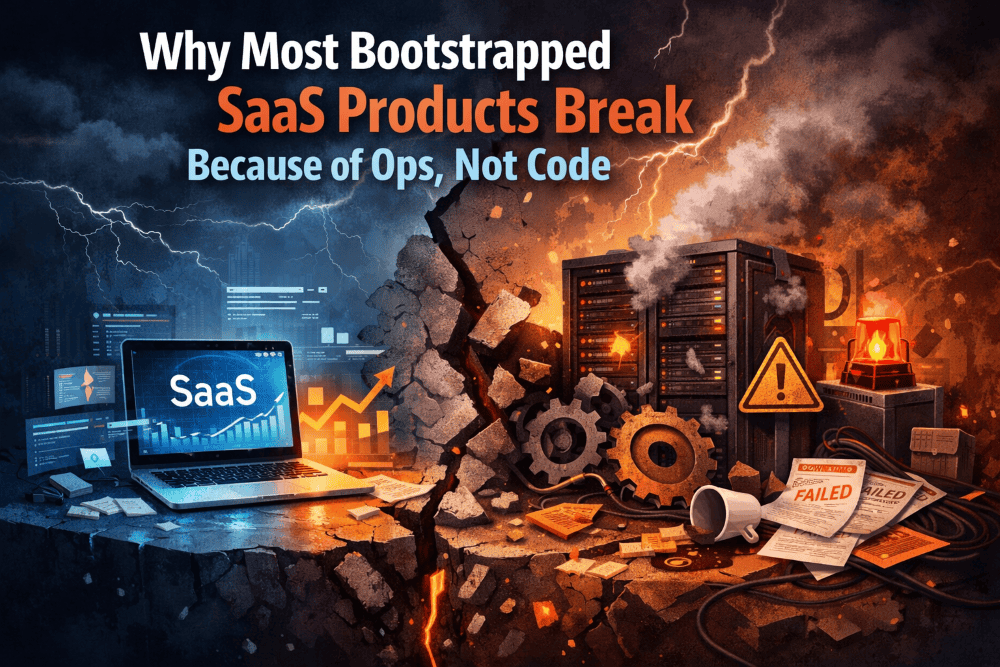 Why Most Bootstrapped SaaS Products Break Because of Ops, Not Code